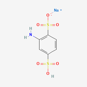 molecular formula C6H5NNa2O6S2 B1582613 2-氨基-4-磺基苯磺酸钠 CAS No. 24605-36-5