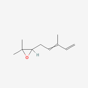 molecular formula C10H16O B1582626 2,2-Dimethyl-3-(3-methylpenta-2,4-dienyl)oxirane CAS No. 69103-20-4