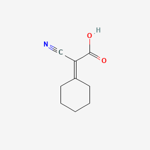 molecular formula C9H11NO2 B1582639 2-cyano-2-cyclohexylideneacetic acid CAS No. 37107-50-9