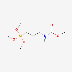 molecular formula C8H19NO5Si B1582646 Methyl (3-(trimethoxysilyl)propyl)carbamate CAS No. 23432-62-4