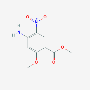 molecular formula C9H10N2O5 B1582649 Methyl 4-amino-2-methoxy-5-nitrobenzoate CAS No. 59338-84-0
