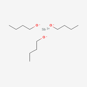 molecular formula C4H10OSb B1582651 1-Butanol, antimony(3+) salt CAS No. 2155-74-0
