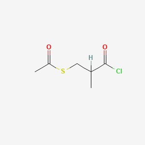 molecular formula C6H9ClO2S B1582656 S-(3-Chloro-2-methyl-3-oxopropyl) ethanethioate CAS No. 64805-64-7