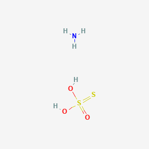 molecular formula H5NO3S2 B158266 Thiosulfuric acid (H2S2O3), monoammonium salt CAS No. 10103-43-2
