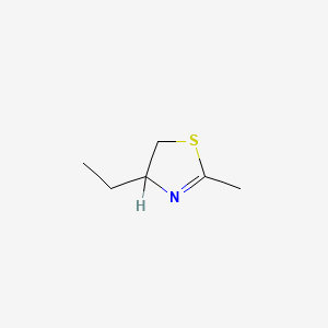 molecular formula C6H11NS B1582664 4-Ethyl-2-methyl-4,5-dihydrothiazole CAS No. 4293-61-2