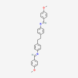 molecular formula C30H28N2O2 B1582666 Benzenamine, 4,4'-(1,2-ethanediyl)bis[N-[(4-methoxyphenyl)methylene]- CAS No. 55290-05-6