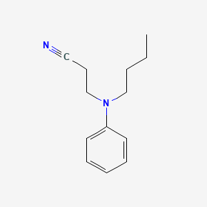 molecular formula C13H18N2 B1582676 丙腈，3-(丁基苯氨基)- CAS No. 61852-40-2