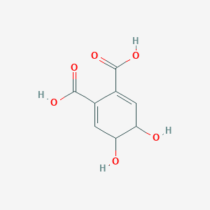 molecular formula C8H8O6 B158268 4,5-Dihydroxycyclohexa-2,6-diene-1,2-dicarboxylic acid CAS No. 128666-29-5