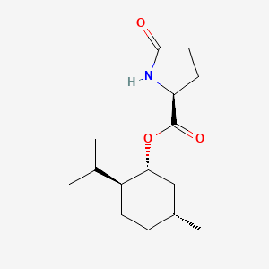 molecular formula C15H25NO3 B1582682 L-脯氨酸，5-氧代-，(1R,2S,5R)-5-甲基-2-(1-甲基乙基)环己基酯 CAS No. 64519-44-4