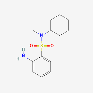 molecular formula C13H20N2O2S B1582683 2-Amino-N-cyclohexyl-N-methylbenzenesulfonamide CAS No. 70693-59-3