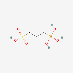 molecular formula C3H10O6SSi B1582685 3-(Trihydroxysilyl)propanesulfonic acid CAS No. 70942-24-4