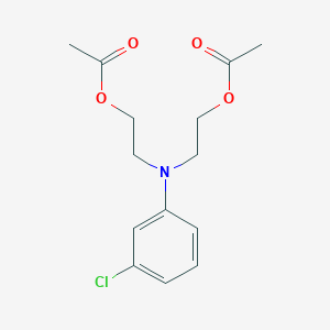 molecular formula C14H18ClNO4 B1582689 2,2'-[(3-Chlorophenyl)imino]bisethyl diacetate CAS No. 26692-46-6
