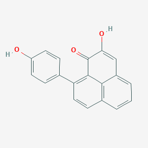 molecular formula C19H12O3 B158269 Hydroxyanigorufone CAS No. 56252-02-9