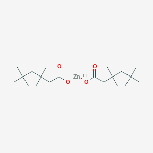 molecular formula C20H38O4Zn B1582691 zinc;3,3,5,5-tetramethylhexanoate CAS No. 27253-29-8