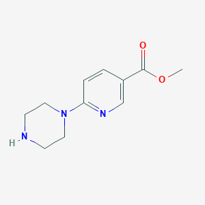 molecular formula C11H15N3O2 B158275 Methyl 6-piperazinonicotinate CAS No. 132144-03-7