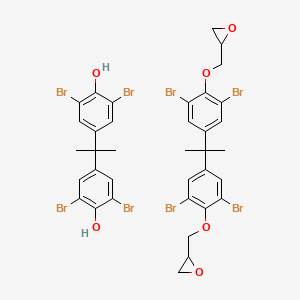 Phenol, 4,4'-(1-methylethylidene)bis(2,6-dibromo-, polymer with 2,2'-((1-methylethylidene)bis((2,6-dibromo-4,1-phenylene)oxymethylene))bis(oxirane)