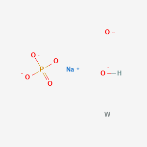 molecular formula HNaO6PW-4 B1582764 Sodium tungsten hydroxide oxide phosphate CAS No. 51312-42-6