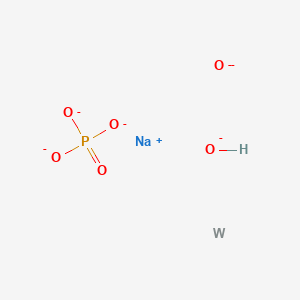 B1582764 Sodium tungsten hydroxide oxide phosphate CAS No. 51312-42-6