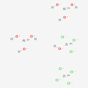 molecular formula Al2Cl7H7O7Zr2 B1582766 Aluminum zirconium chloride hydroxide CAS No. 57158-29-9