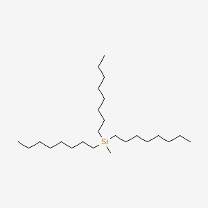 molecular formula C25H54Si B1582772 Silane, methyltrioctyl- CAS No. 3510-72-3