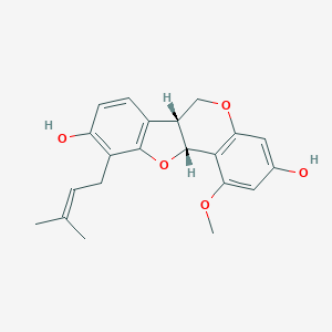 molecular formula C21H22O5 B158279 1-Methoxyphaseollidin CAS No. 65428-13-9