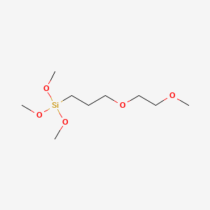 molecular formula C9H22O5Si B1582800 三甲氧基-[3-(2-甲氧基乙氧基)丙基]硅烷 CAS No. 65994-07-2