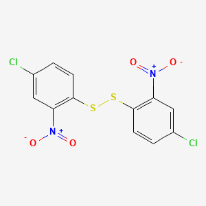 molecular formula C12H6Cl2N2O4S2 B1582809 Disulfide, bis(4-chloro-2-nitrophenyl) CAS No. 2050-66-0