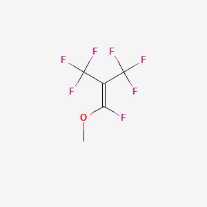 molecular formula C5H3F7O B1582825 1-Propene, 1,3,3,3-tetrafluoro-1-methoxy-2-(trifluoromethyl)- CAS No. 360-53-2