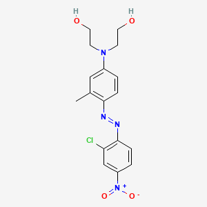 molecular formula C17H19ClN4O4 B1582831 Ethanol, 2,2'-[[4-[(2-chloro-4-nitrophenyl)azo]-3-methylphenyl]imino]bis- CAS No. 3769-57-1