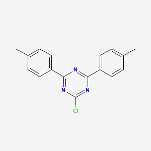 molecular formula C17H14ClN3 B1582862 2-Chloro-4,6-di-p-tolyl-1,3,5-triazine CAS No. 21902-34-1