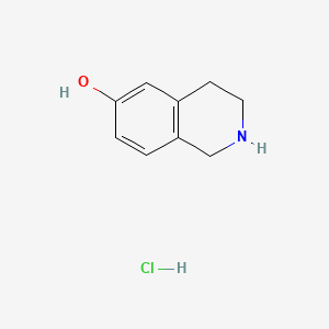 molecular formula C9H12ClNO B1582863 1,2,3,4-四氢异喹啉-6-醇盐酸盐 CAS No. 63905-73-7