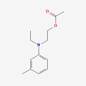 2-[Ethyl(3-methylphenyl)amino]ethyl acetate