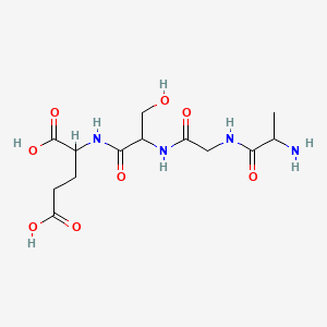 B1582881 2-[[2-[[2-(2-Aminopropanoylamino)acetyl]amino]-3-hydroxypropanoyl]amino]pentanedioic acid CAS No. 61756-28-3