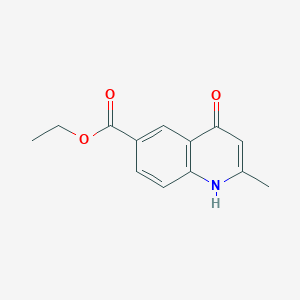 molecular formula C13H13NO3 B1582890 4-羟基-2-甲基喹啉-6-羧酸乙酯 CAS No. 300590-94-7
