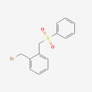 molecular formula C14H13BrO2S B1582898 1-溴甲基-2-[(苯磺酰基)甲基]苯 CAS No. 88116-02-3
