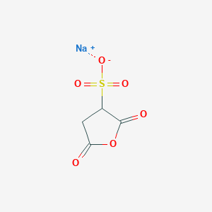 molecular formula C4H3NaO6S B015829 Tetrahydro-2,5-dioxo-3-furansulfonic Acid, Sodium Salt CAS No. 73464-18-3