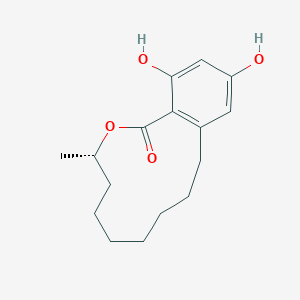 B158290 (4S)-14,16-Dihydroxy-4-methyl-3-oxabicyclo[10.4.0]hexadeca-1(12),13,15-trien-2-one CAS No. 32885-82-8