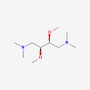 molecular formula C10H24N2O2 B1582922 (S,S)-(+)-2,3-Dimethoxy-1,4-bis(dimethylamino)butane CAS No. 26549-21-3