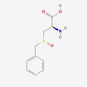 molecular formula C10H13NO3S B1582927 (2R)-2-Amino-3-(benzylsulfinyl)propanoic acid CAS No. 60668-81-7
