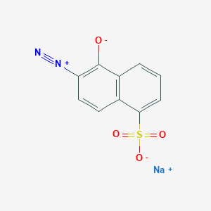 molecular formula C10H5N2NaO4S B1582932 Sodium 6-diazonio-5-oxidonaphthalene-1-sulfonate CAS No. 2657-00-3