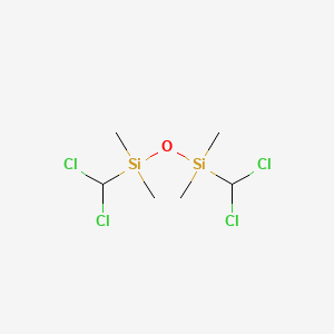 molecular formula C6H14Cl4OSi2 B1582935 1,3-Bis(dichloromethyl)-1,1,3,3-tetramethyldisiloxane CAS No. 2943-70-6