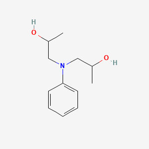 molecular formula C12H19NO2 B1582937 N,N-Bis(2-hydroxypropyl)aniline CAS No. 3077-13-2