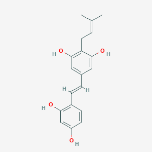 molecular formula C19H20O4 B158294 4-Prenyloxyresveratrol CAS No. 69065-16-3