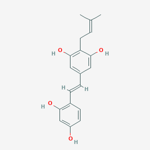 molecular formula C19H20O4 B158294 4'-异戊烯氧基白藜芦醇 CAS No. 69065-16-3