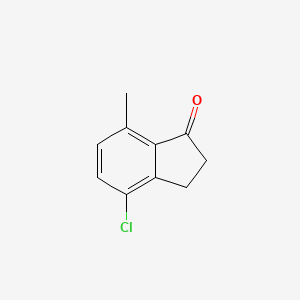 molecular formula C10H9ClO B1582963 4-chloro-7-methyl-2,3-dihydroinden-1-one CAS No. 5333-90-4