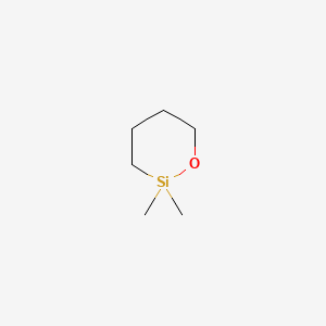 molecular formula C6H14OSi B1582968 1,1-DIMETHYL-1-SILA-2-OXACYCLOHEXANE CAS No. 5833-47-6