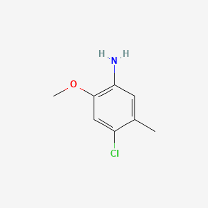 molecular formula C8H10ClNO B1582973 4-Chloro-2-methoxy-5-methylaniline CAS No. 6376-14-3