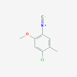 molecular formula C9H8ClNO B158299 4-Chloro-2-methoxy-5-methylphenyl isocyanide CAS No. 1930-96-7