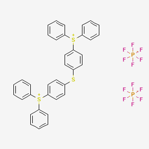 molecular formula C36H28F12P2S3 B1582992 Bis(4-(diphenylsulfonio)phenyl)sulfide bis(hexafluorophosphate) CAS No. 74227-35-3