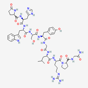 molecular formula C55H75N17O13 B1582995 促性腺激素释放激素 CAS No. 9034-40-6